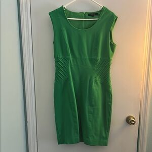 Antonio Milano Green Sheath Midi Dress for Cocktail